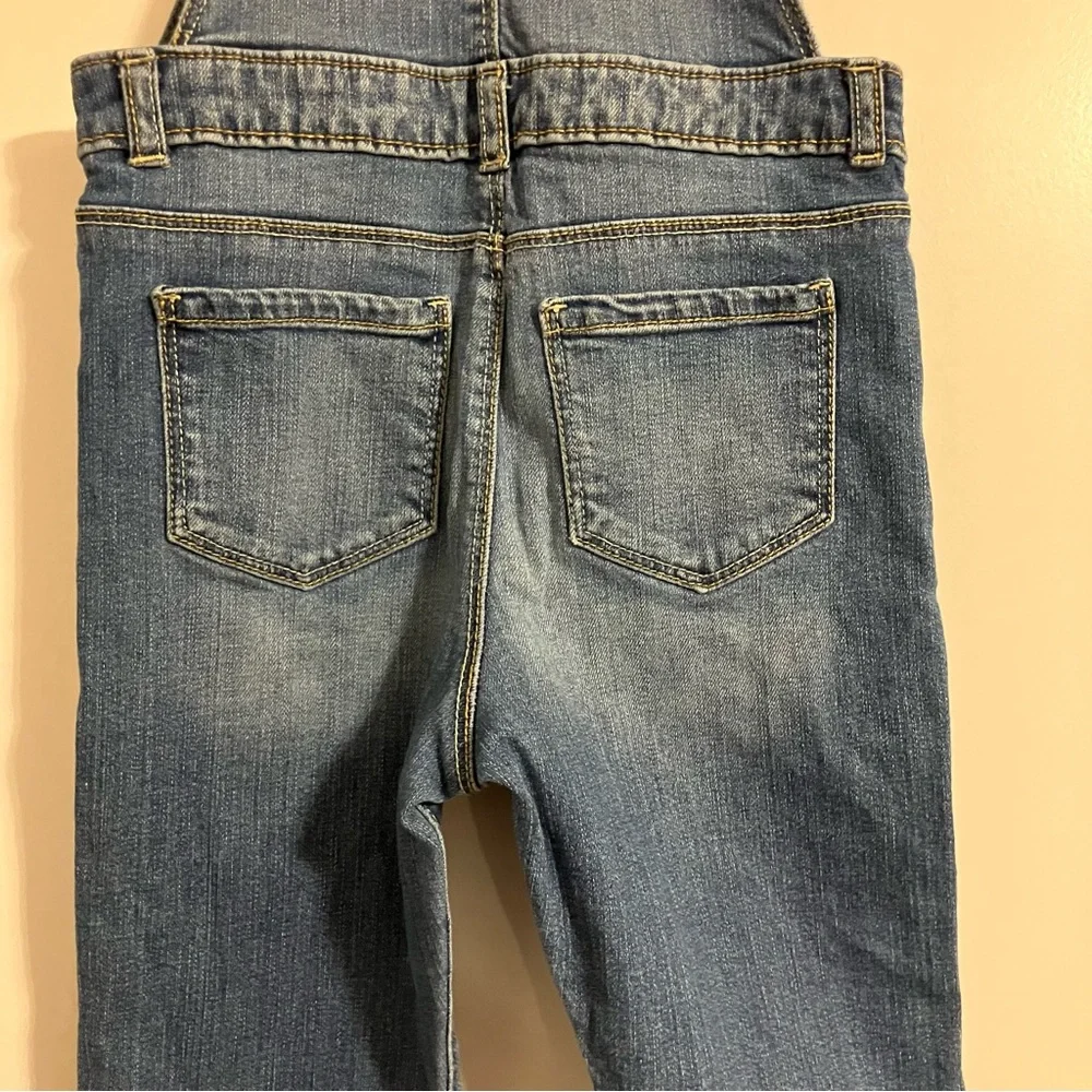 OshKosh denim overalls adjustable straps metal hardware vestbak Girls‎ 4T
